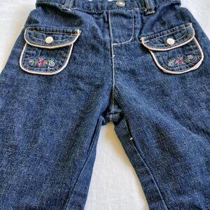small wonders girls  size 3/6 months jeans preowned